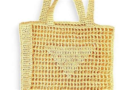 prada crochet bag pattern|raffia yarn for crochet bag.